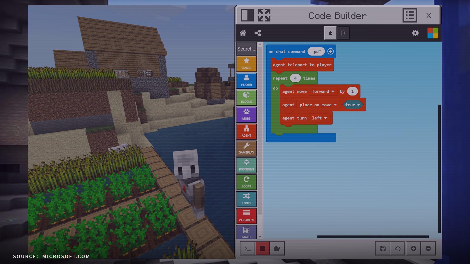 Code builder. Майнкрафт makecode. Майнкрафт education edition. Кодинг в майнкрафте. Code builder.