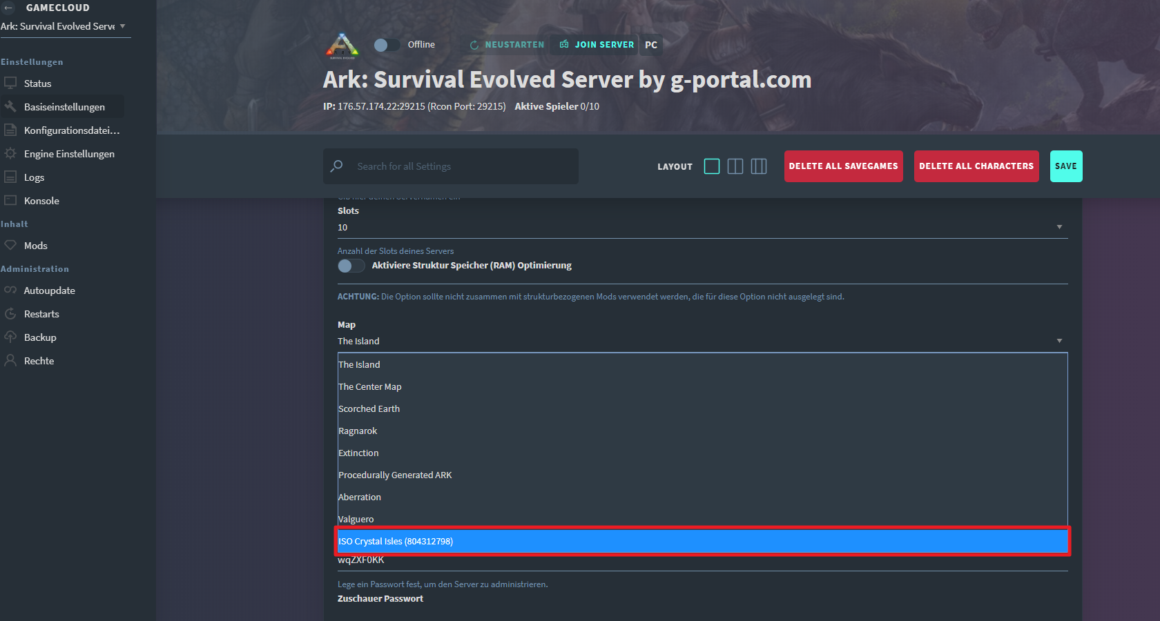 ARK Survival Evolved Mods und Mod Maps installieren | GPORTAL Wiki