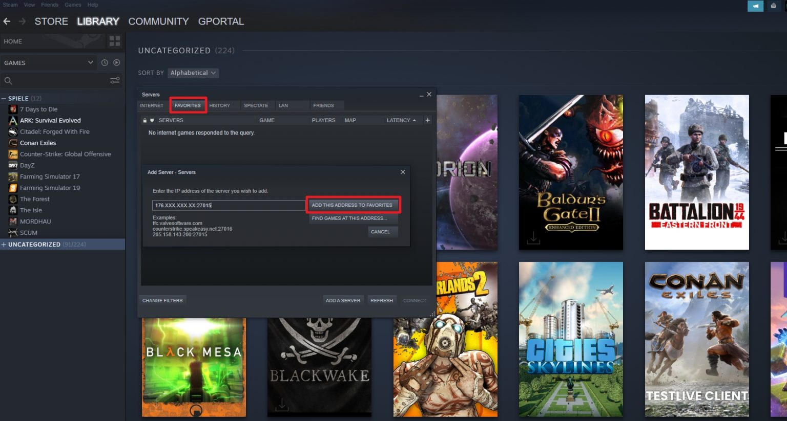 ARK Survival Evolved Connect to ARK Server GPORTAL Wiki
