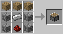 crafting minecraft piston