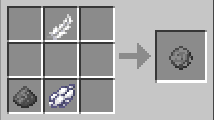 the Minecraft firework star recipe