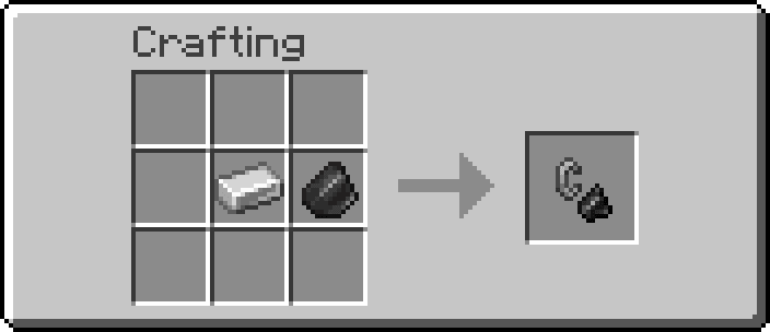 Minecraft Flint and Steel Crafting Recipe