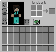 Minecraft inventory interface