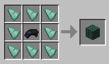 Recipe for Minecraft prismarine block