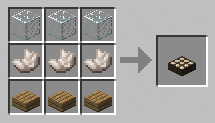 Recipe for Minecraft daylight detector